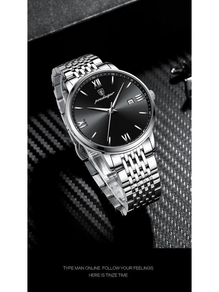 Швейцарские ультратонкие мужские роскошные водонепроницаемые кварцевые часы