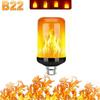 B22 E27 Светодиодная лампа с мерцающим пламенем, горящая лампа с эффектом огня, имитация лампы, световой декор