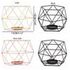 Металлический подсвечник полый держатель света новый многоугольный подсвечник рождественский
