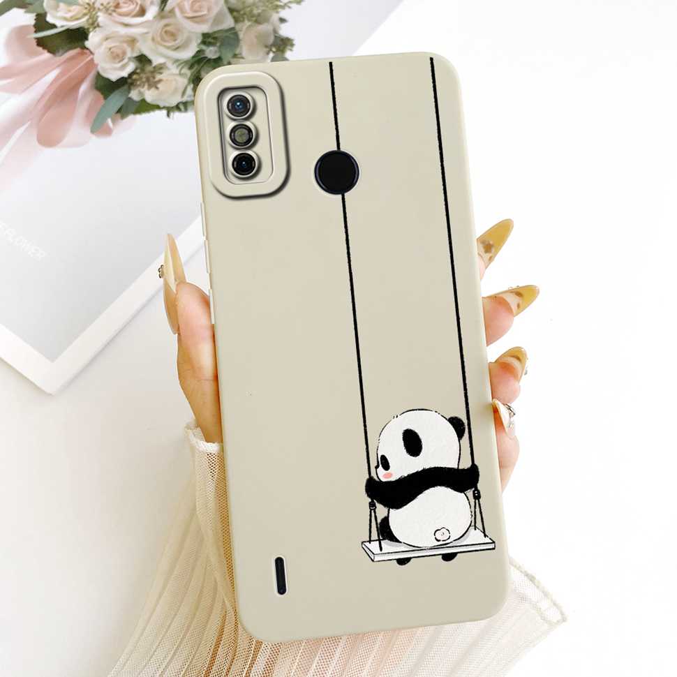 For Tecno Spark Go 2020 CAse Petty Girl FLower Silicon Soft Case Cover For Tecno Spark Go SparkGo 2020 KE5 Fundas Bumper