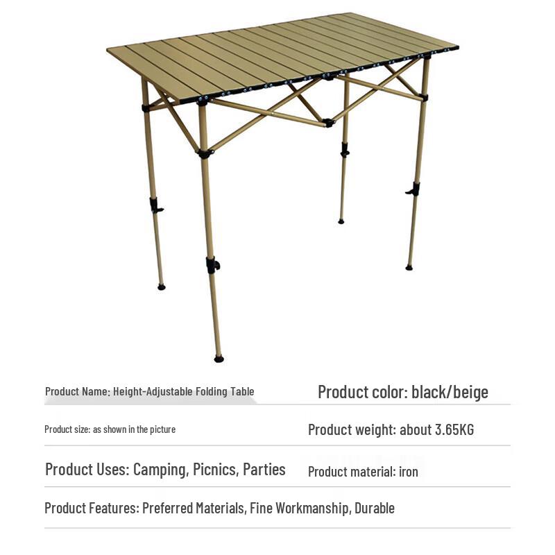Hongtu Portable Camping Egg Roll Table
