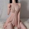 Sexy Lingerie Sexy Suspender Halter Nightgown Women's Hot Lace Transparent Pajamas Passionate Hot Suit