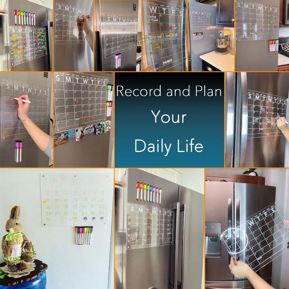 Acrylic Acrylic Dry Erase Board Magnetic Magnetic Acrylic Dry Erase Kitchen Organization