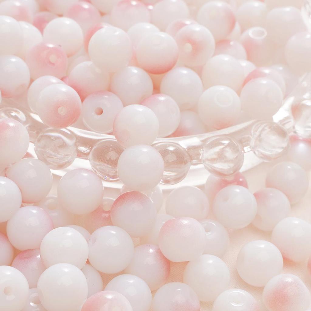 Браслет из стеклянных бусин «половина сахара» с пузырьками желе 8-10 мм - круглые свободные бусины для аксессуаров ручной работы