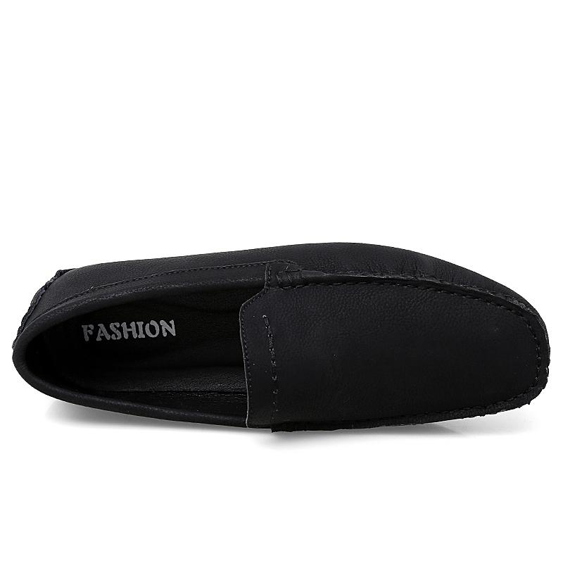 Обувь из натуральной кожи больших размеров, мужские лоферы, удобная повседневная обувь, мужские мокасины на плоской подошве, мужская обувь