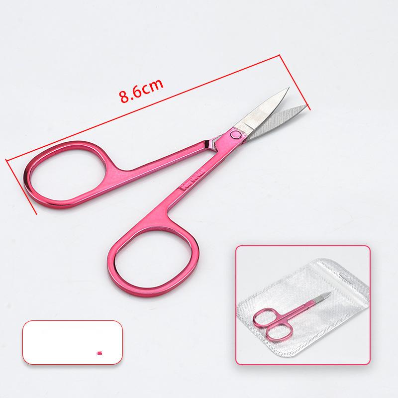 Nails Art Stainless Steel Small Eyebrow Nose Hair Scissors Cut Manicure Facial Trimming Makeup Beauty ManicureAccessories Tool