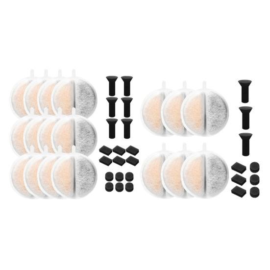 Фильтр для кошачьего фонтана для воды, сменный, автоматический дозатор воды для домашних животных, система фильтрации с активированным углем и губками для XCHO