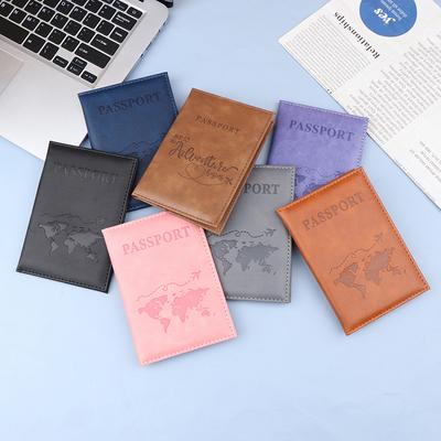 Чехол для карт из искусственной кожи, унисекс, новая простая модная обложка для паспорта, тонкий дорожный держатель для паспорта, кошелек, подарок