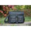 Black Vintage Leather Messenger Bag Shoulder Laptop Bag Briefcase