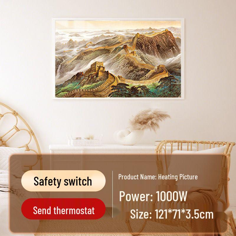 Графеновый Углеродный Кристаллический Настенный Электрический Обогреватель: Энергосберегающий радиатор в стиле фрески
