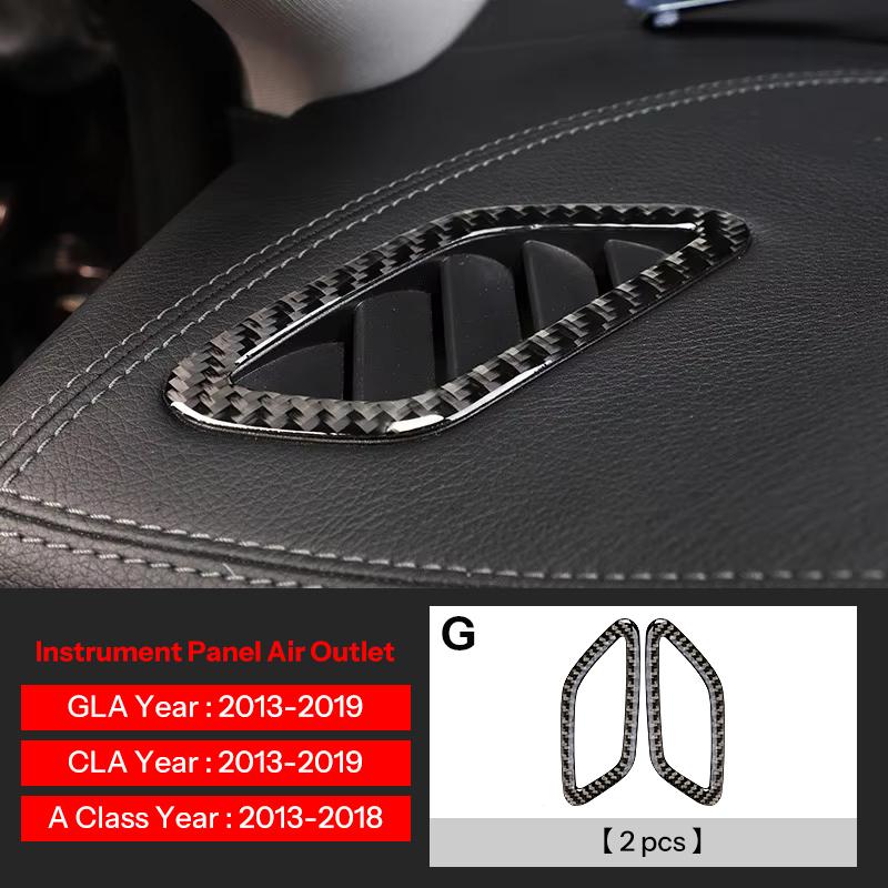 For Mercedes Benz A Class W176 GLA X156 CLA Accessories Car Interior Air Conditioning CD Console Panel Cover Trim Car Styling