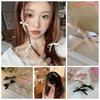 Balletcore Bow Hairpin Cloth Korean Style Headwear Sweet Female Hair Accessories  For Girl