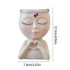 Face Vase Decor Women Style Vase Boho Feminist Face Flower Pot Vase Set for Succulents Modern Nordic Style Decorative