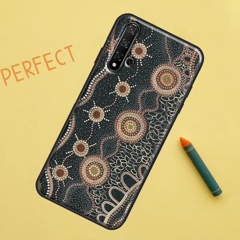 Печать с изображением искусства коренных народов Для Huawei Nova 12s 11i 7i 8i 12i Y73 Y70 Y90 Y60 Y72 Y61 Y91 9 10 SE P40 Lite P30 Pro Чехол