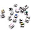 10 шт. Модульная фурнитура для ювелирных изделий, квадратные бусины, браслеты, ювелирные изделия, детали для самостоятельного изготовления, винтажные подвески, уникальные аксессуары
