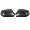 1 Pair Carbon Fiber Style Mirror Cover Plastic Weather Resistant Left Right Exterior Rearview
