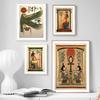 Ancient Egyptian Wall Art Canvas Painting Bastet Anubis God Pharaoh Nordic Posters and Prints Wall Picture for Living Room Decor No Frame