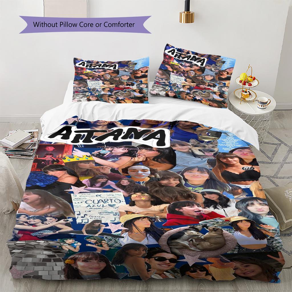 Aitana Pattern Bedding,Quilt Set Quilt Cover Pillowcase Home Birthday Gift (1 * duvet cover + 2 * pillowcase, without core)