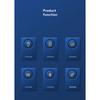 Гарнитура W8 Bluetooth-совместимая 5.1 с вибратором костной проводимости, динамиком подвесного типа, настоящим стерео