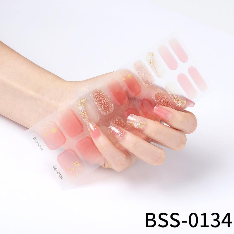 Gel Manicure Stickers Semi-cured Gel Nail Stickers Nail Polish Glue Manicure Stickers