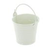 Ecru White Metal Bucket Ø 6.5 Cm X H 6.2 Cm