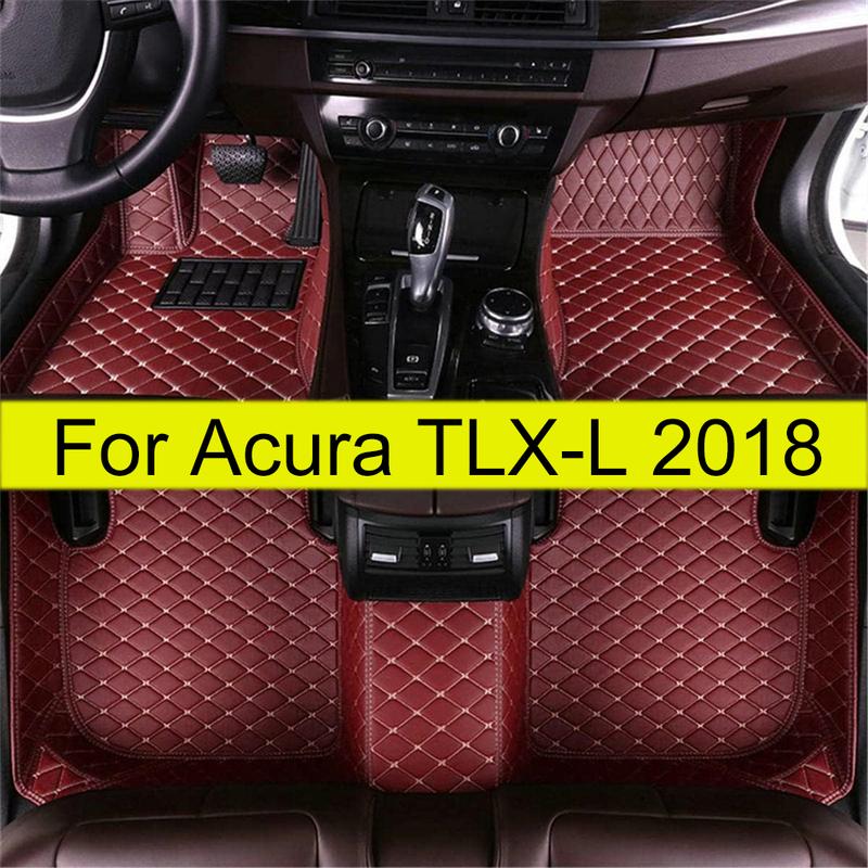 Автомобильные коврики для Acura TLX-L 2018 Автомобильные коврики для ног Автомобильное ковровое покрытие Аксессуары для интерьера
