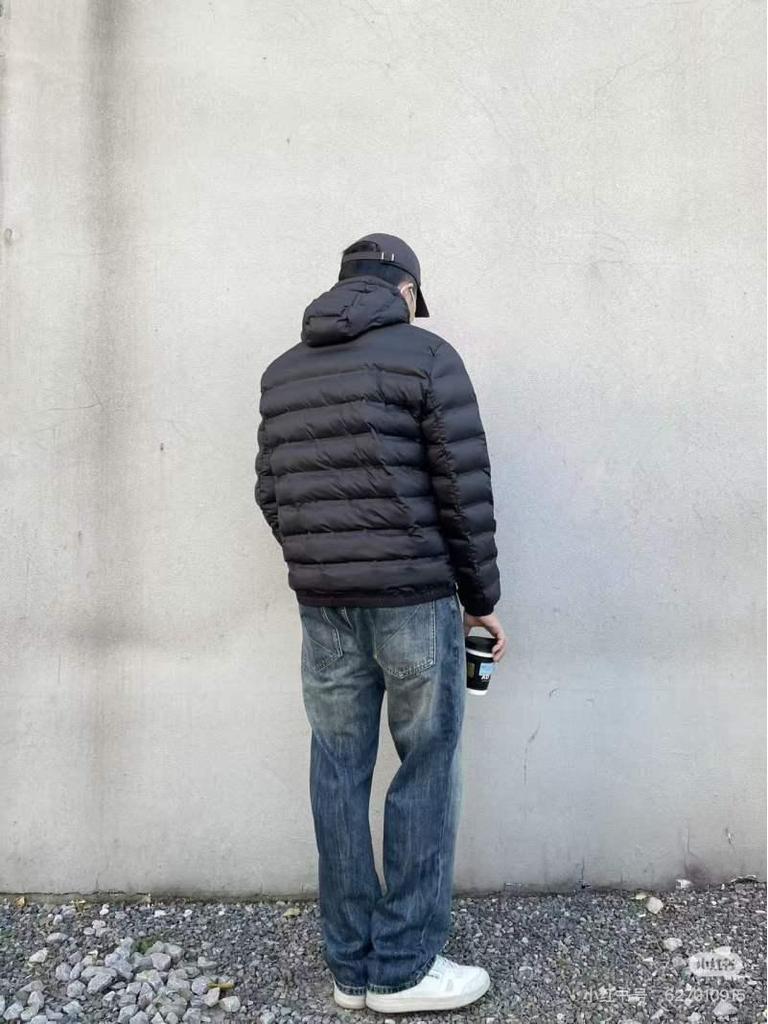 Модная мужская легкая белая куртка с капюшоном на утином пуху 2025: Универсальная, теплая, повседневная зимняя одежда