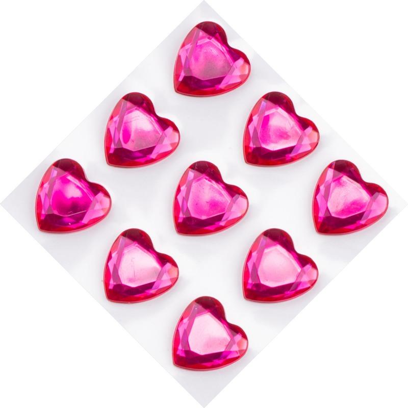 3D Acrylic Diamond Crystal Stickers Love Heart Face Gems Stickers for Party Show DIY Crystal Rhinestone Temporary Tattoos 4/18mm