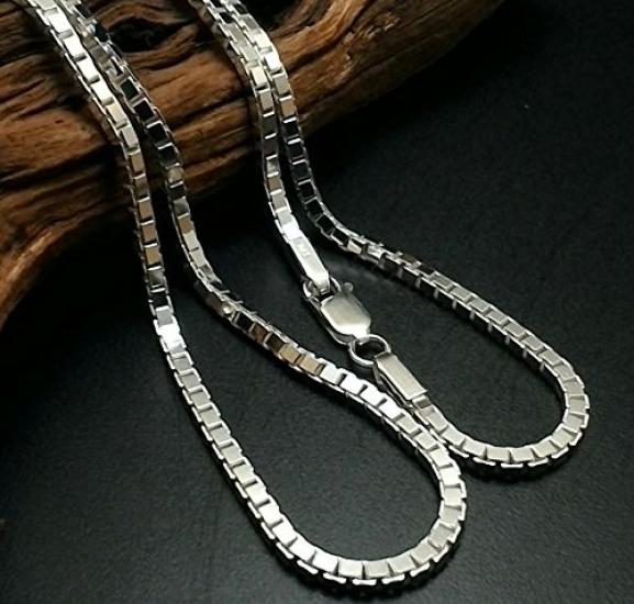 items Extra Thick 60cm 925 Silver Venetian Necklace Necklace Silver Chain Silver Necklace Chain Necklace Accessories Chain Thick [100 market] 3.5mm