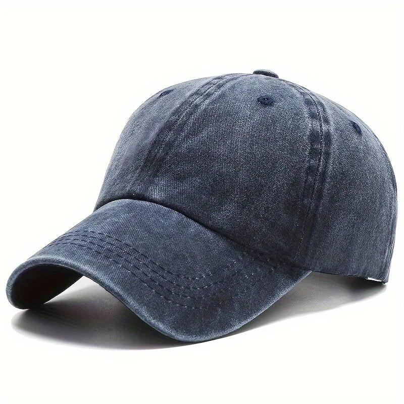 Men Women Unisex Baseball Cap Adjustable Solid Color Casual Hat Stretchy Fabric for Sports Secure Drawstring Closure Dad Hat