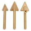 3pc Soldering Iron Tips Set Copper Triangular Smoothing Head Replacement Tips for 80Watt Plastic Welder Repair Tool