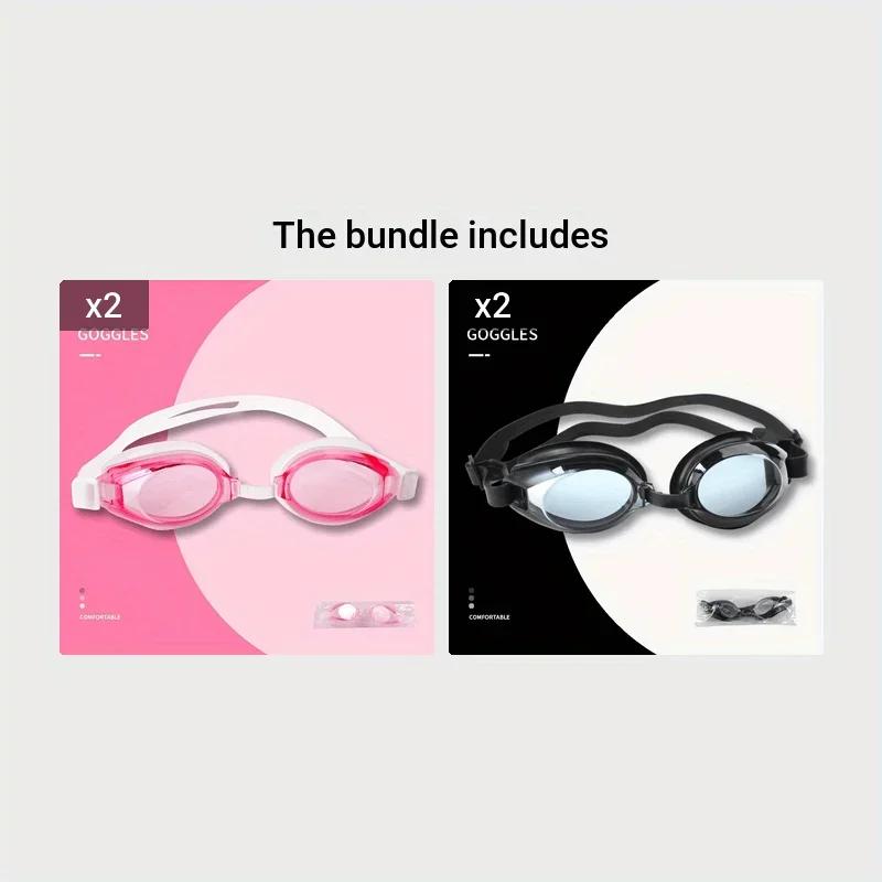 Очки для плавания унисекс профессиональные водонепроницаемые противотуманные очки для плавания с защитой от ультрафиолета для взрослых мужчин женщин детей