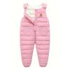Baby Warm Fleece Lining Snow Pants with Pockets, Perfect Outdoor Leggings for Toddlers and Infants  In Winter, Ideal Choice for Outdoor Activities
