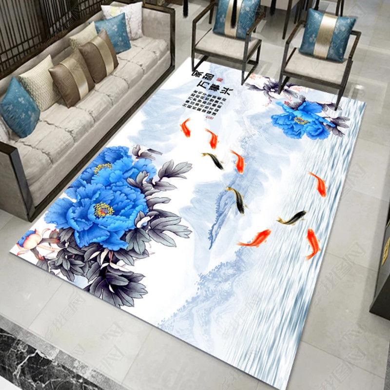 Новый китайский ковер для гостиной, домашний роскошный прикроватный коврик для спальни, большой коврик для офиса, коммерческие ковры, моющийся коврик для входной двери