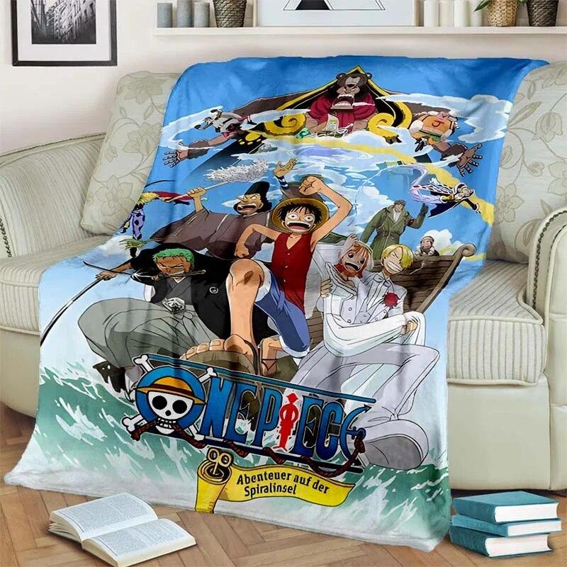 Цельное легкое фланелевое одеяло из японского аниме, универсальное одеяло для праздничного подарка, теплые и мягкие одеяла на все сезоны