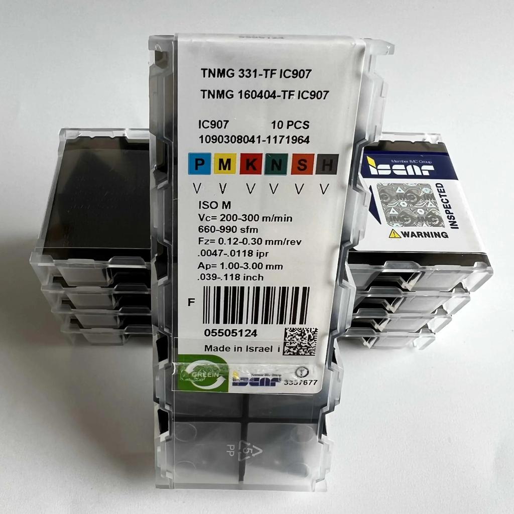 TNMG160404-TF IC907 Промышленные сменные твердосплавные пластины 10 шт.