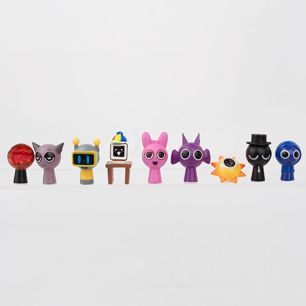Splanky Figure 48 Set Super Mini (Height Approx. 3.5 Cm) Singing Monster Toy Accessories (For Children 5 Years and Older) Splanky Goods Gift (48