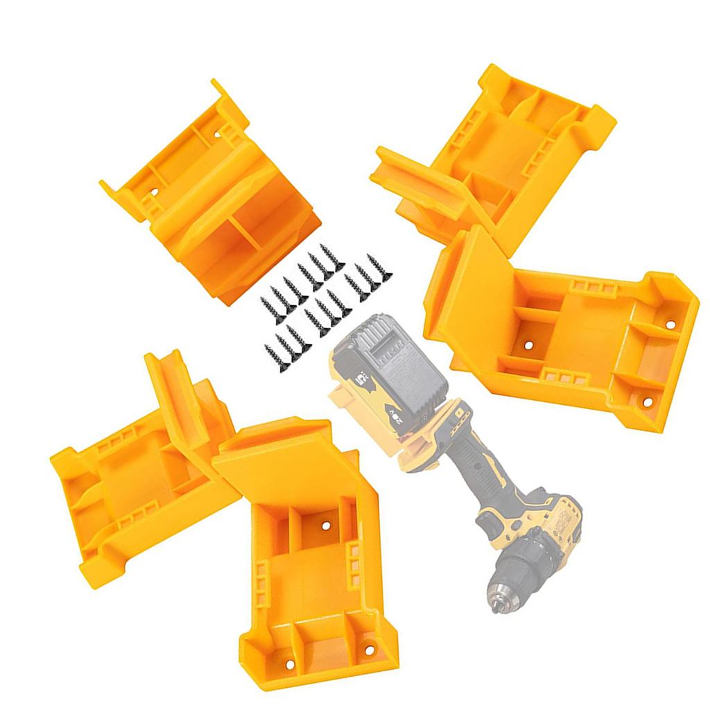 5Pcs Battery Holder Wall Mount Battery Dock Holder For Power Tool Holder Bracket Fixing Protector For Battery Fixing