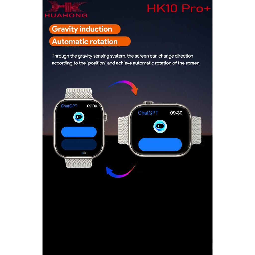 2024 Оригинальные умные часы HK10 Pro Plus AMOLED для мужчин и женщин с функцией определения гравитации, 3D-меню, TWS, альбомом, компасом, чатом, умными часами GPT