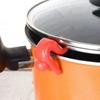 1 шт., подъемник для крышки с защитой от проливания, кухонные инструменты, подставка для крышки, силиконовый термостойкий держатель, украшение для открытой крышки