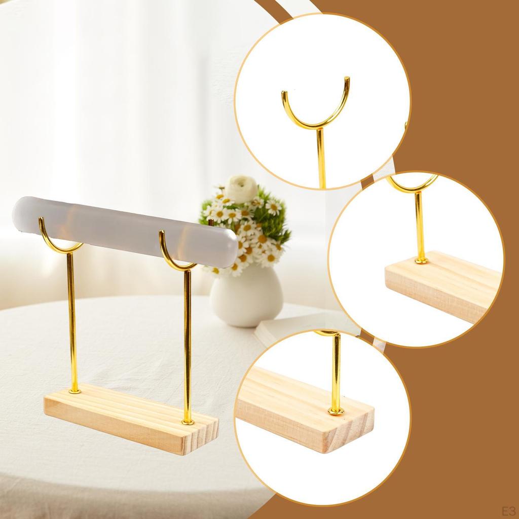 Органайзер для браслетов Элегантная подставка для часов Настольная подставка Деревянная основа для мужчин