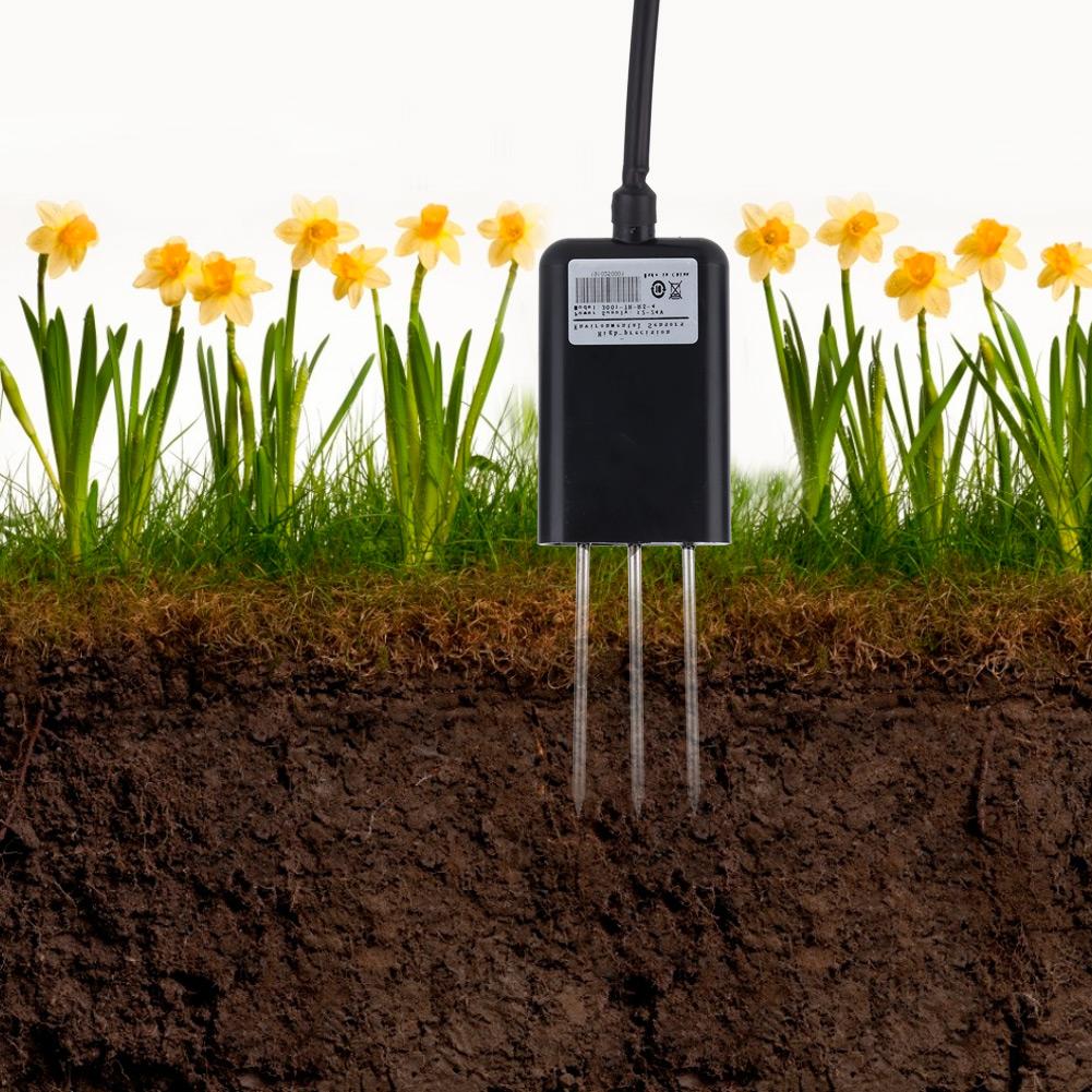 Высокоточный водонепроницаемый датчик влажности почвы, датчик температуры и влажности почвы, тестер детектора удобрений