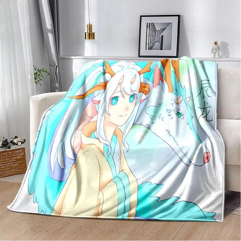 Двенадцать китайских знаков зодиака с узором Манта, чехол для дивана-кровати, мягкое одеяло, плед, мягкие теплые фланелевые одеяла, вентиляторы Gif