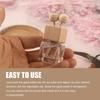 2 PCS Car Diffuser Air Freshener Bottles, Refillable Empty Glass Essential Oil Diffuser Vent Clip & Wooden Caps Sticks, Universal Aromatherapy