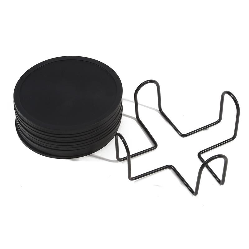 Non Slip Round Shape Mat Glass Bottle Pad Coffee Beer Mug Wine Thicken Mat Silicone Rubber Drink Coasters