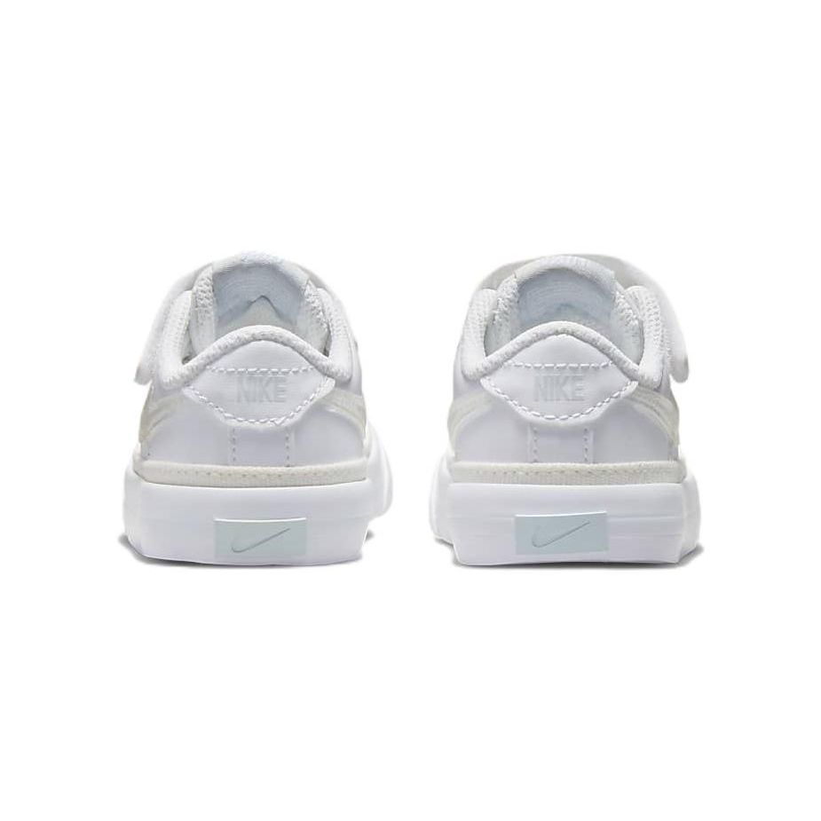 Nike Court Legacy TD Leather Non-Slip Shock Absorption Low-Top Sneakers Baby Sneakers White DA5382-114