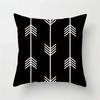 Alphabet Arrow Black and White Decorative Pillowcase Car Ornaments Office Living Room Sofa Home Pillowcase