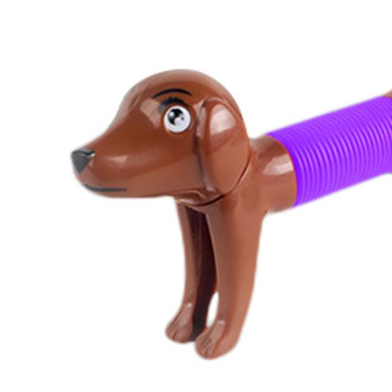 Retractable Toy Various Shapes Stretchable Head Tail 360-degree Twisting Dachshund Dog Fidget Toy