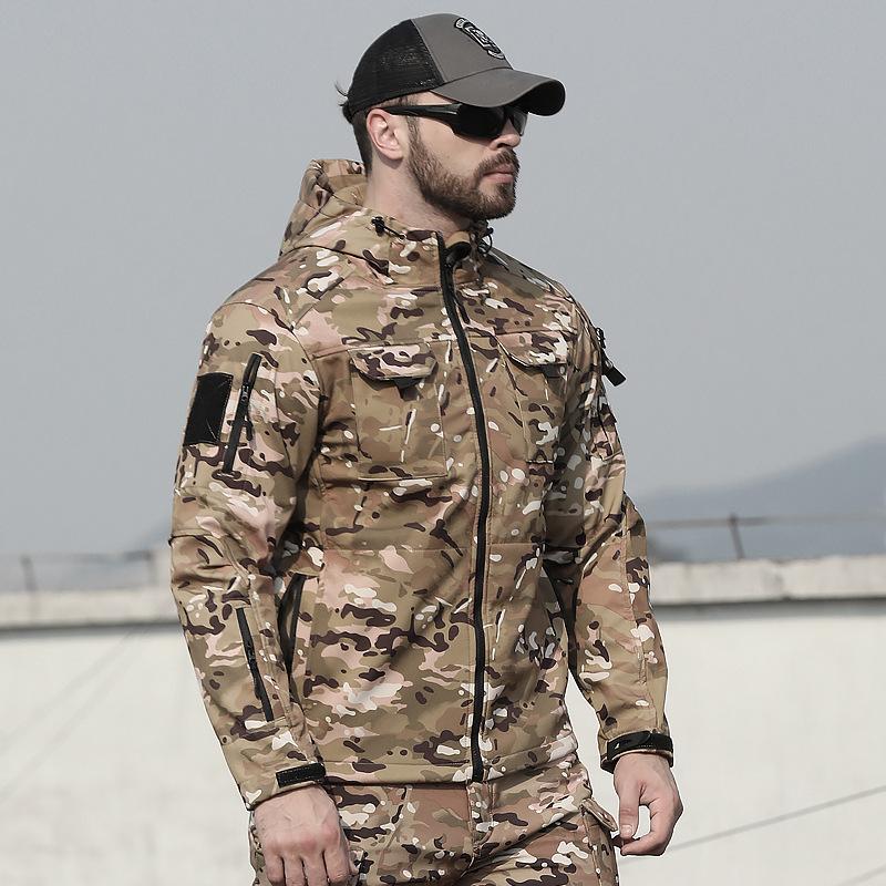 Осенне-зимняя утепленная ветровка с подкладкой и утеплителем, тактическая куртка для активного отдыха