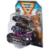 Monster Jam Official 1:64 Scale Diecast Monster Trucks and Race Cars Series 4 Mohawk Warrior, Purple 2-Pack